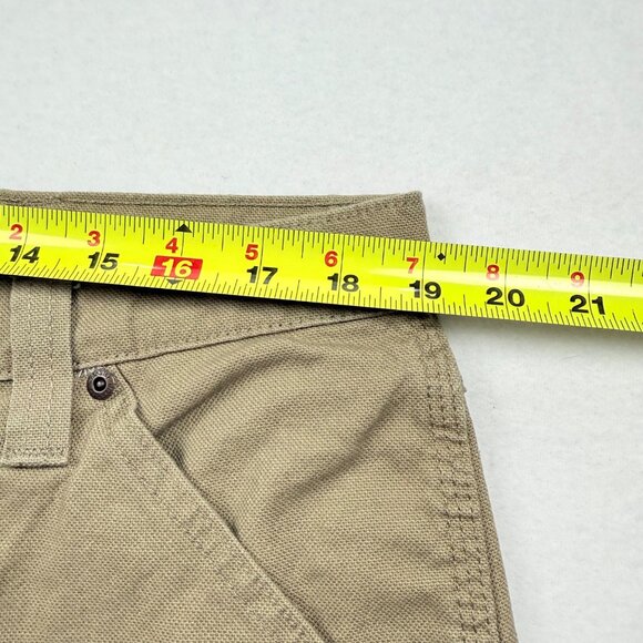 Wrangler Men's Heritage Low Stretch Relaxed Tan Carpenter Pants Size 38x32 NWT - Picture 8 of 11